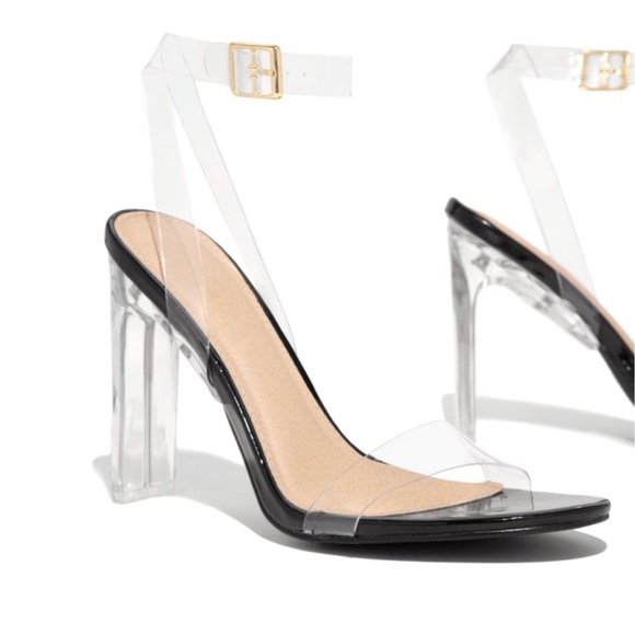 Black Clear High Heels - Picture 3 of 7